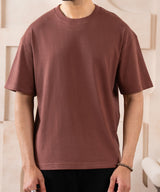 Mocha Structured Tee - Halo Retail