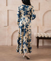 Ocean Ink Floral Dress - Halo Retail