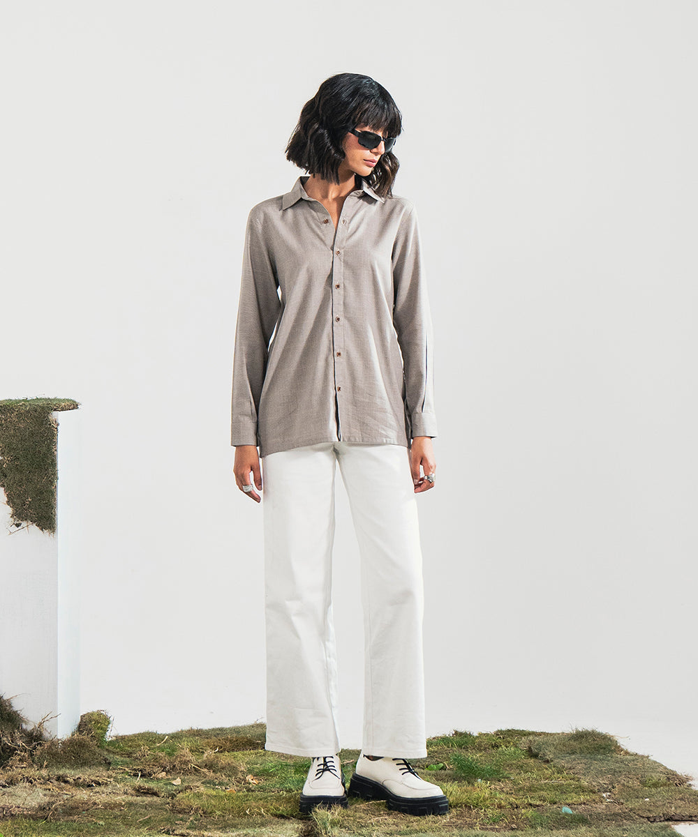 Selfprint Button Down Shirt - Halo Retail