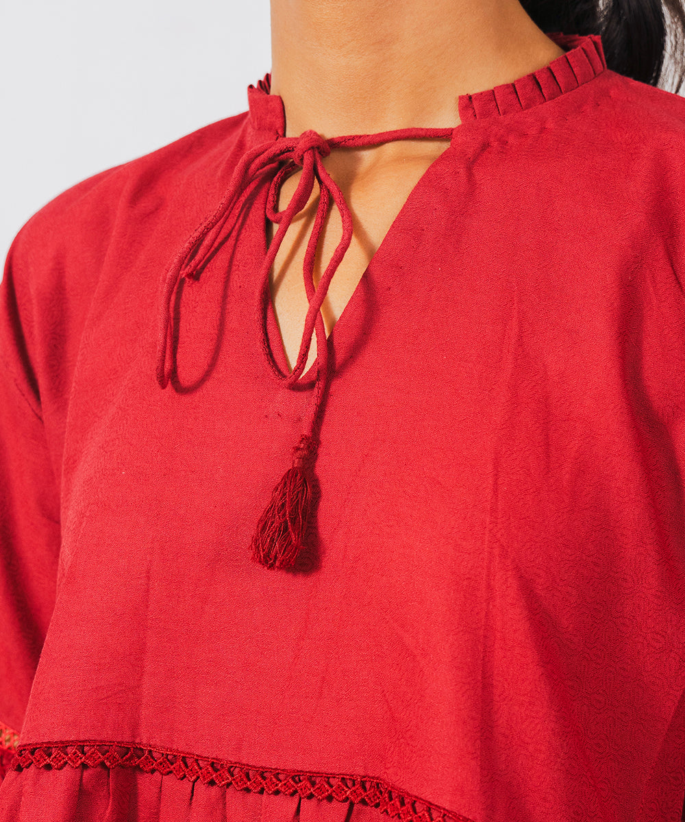 Jacquard Laced Top - Halo Retail