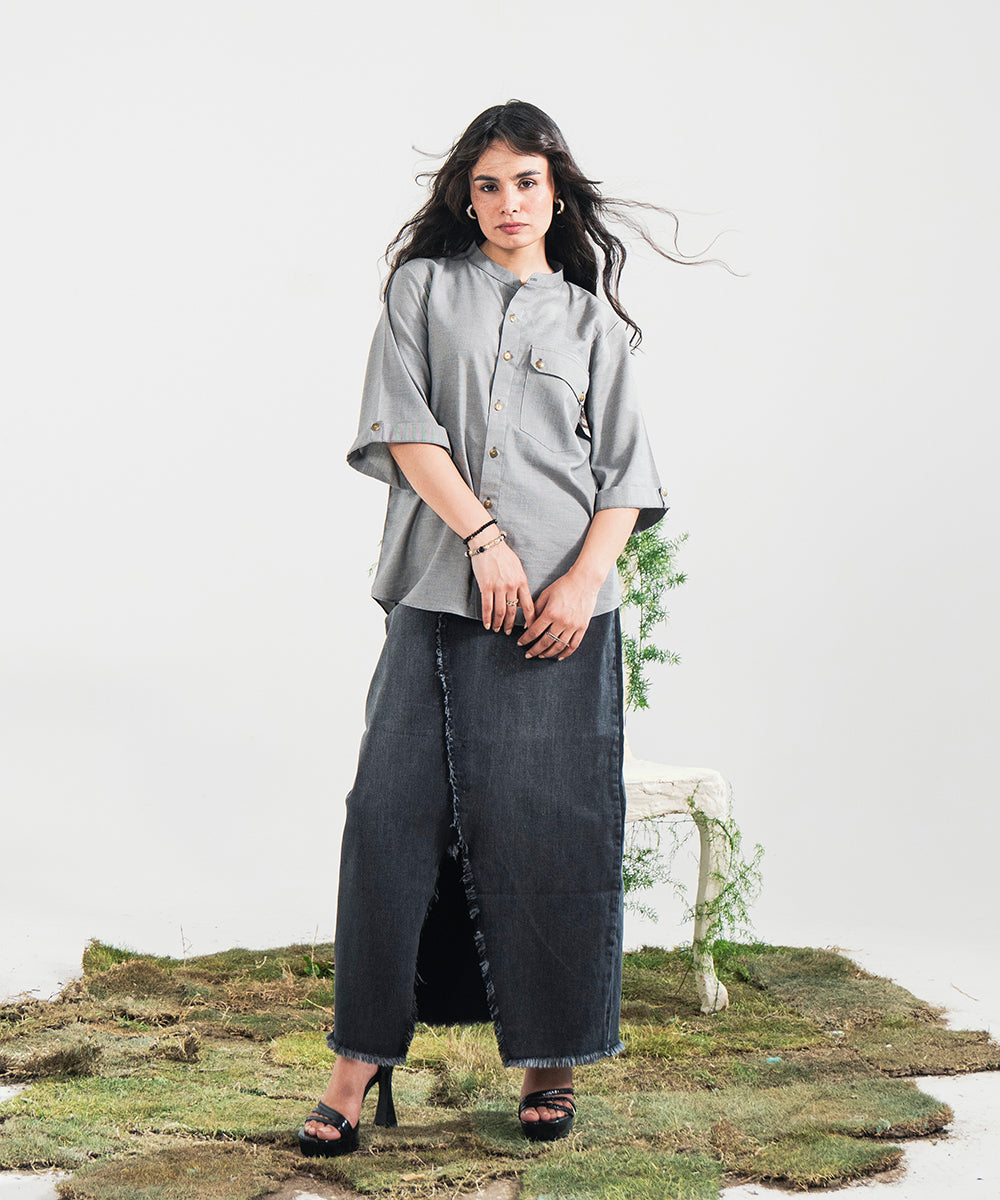 Selfprint Button Down Shirt - Halo Retail