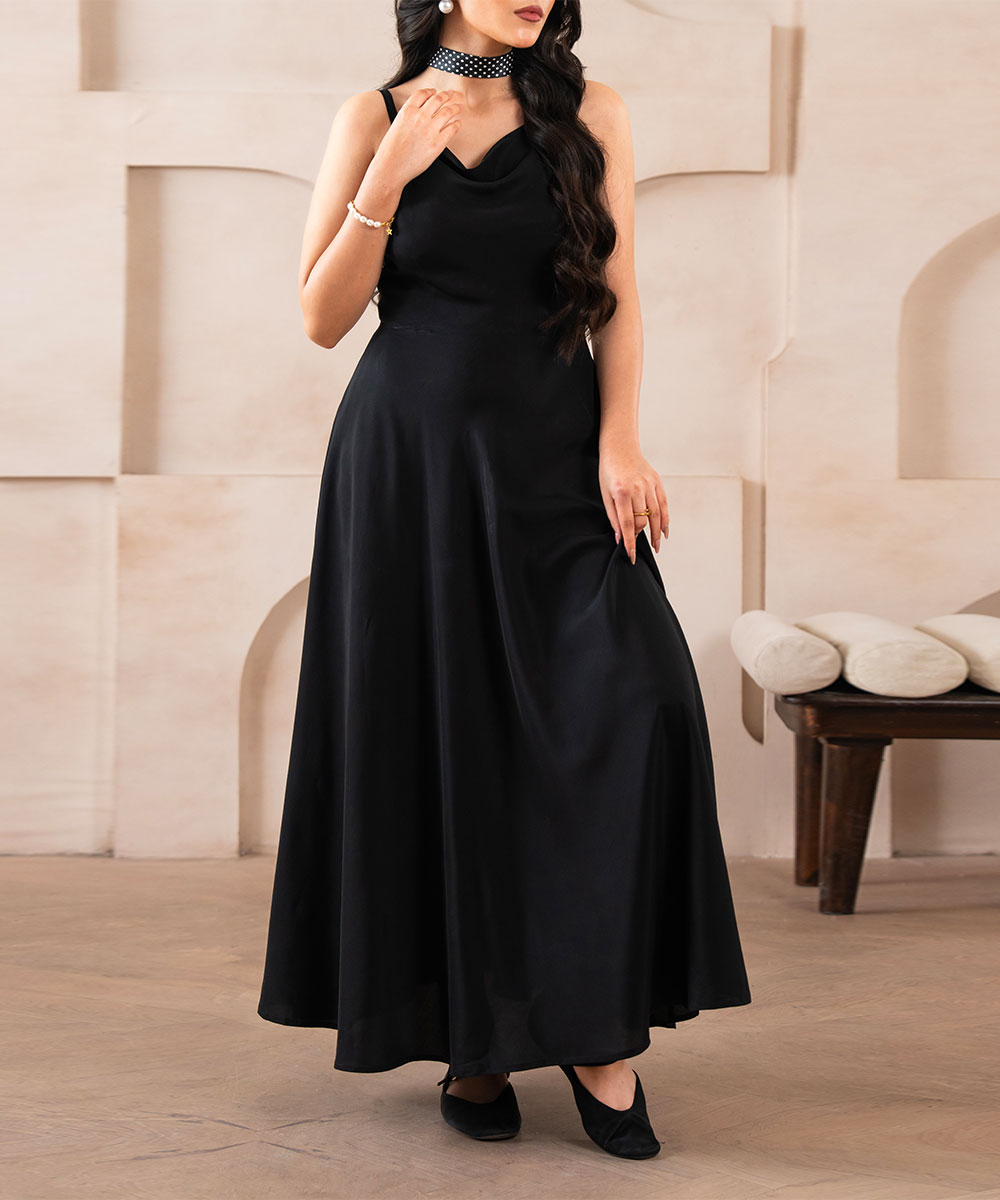 Luxe Raven Fold Dress - Halo Retail