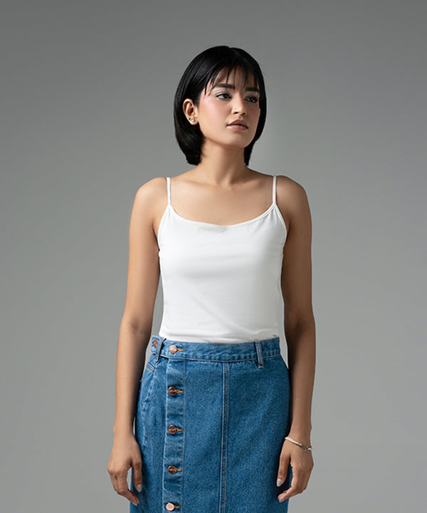 Basic White Tank Top - Halo Retail