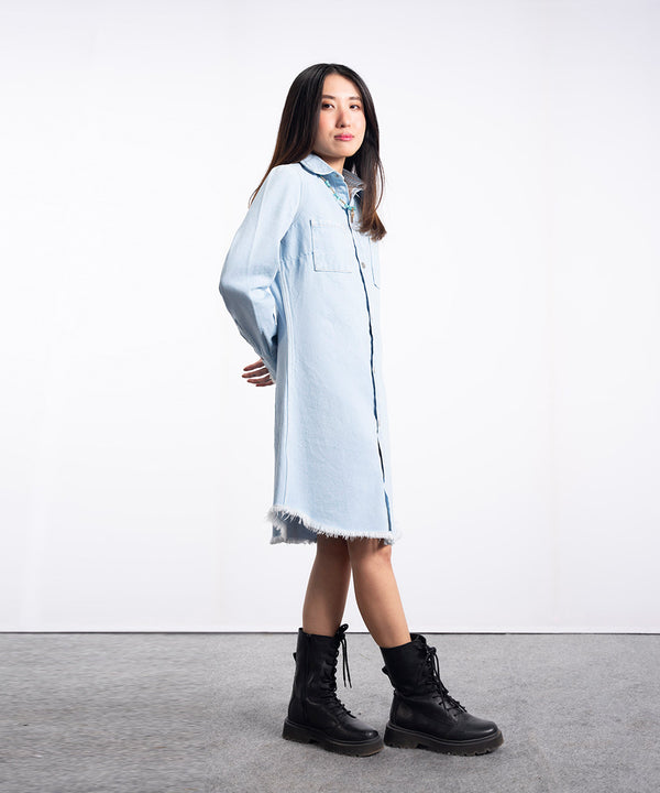 Light Wash Denim Dress - Halo Retail
