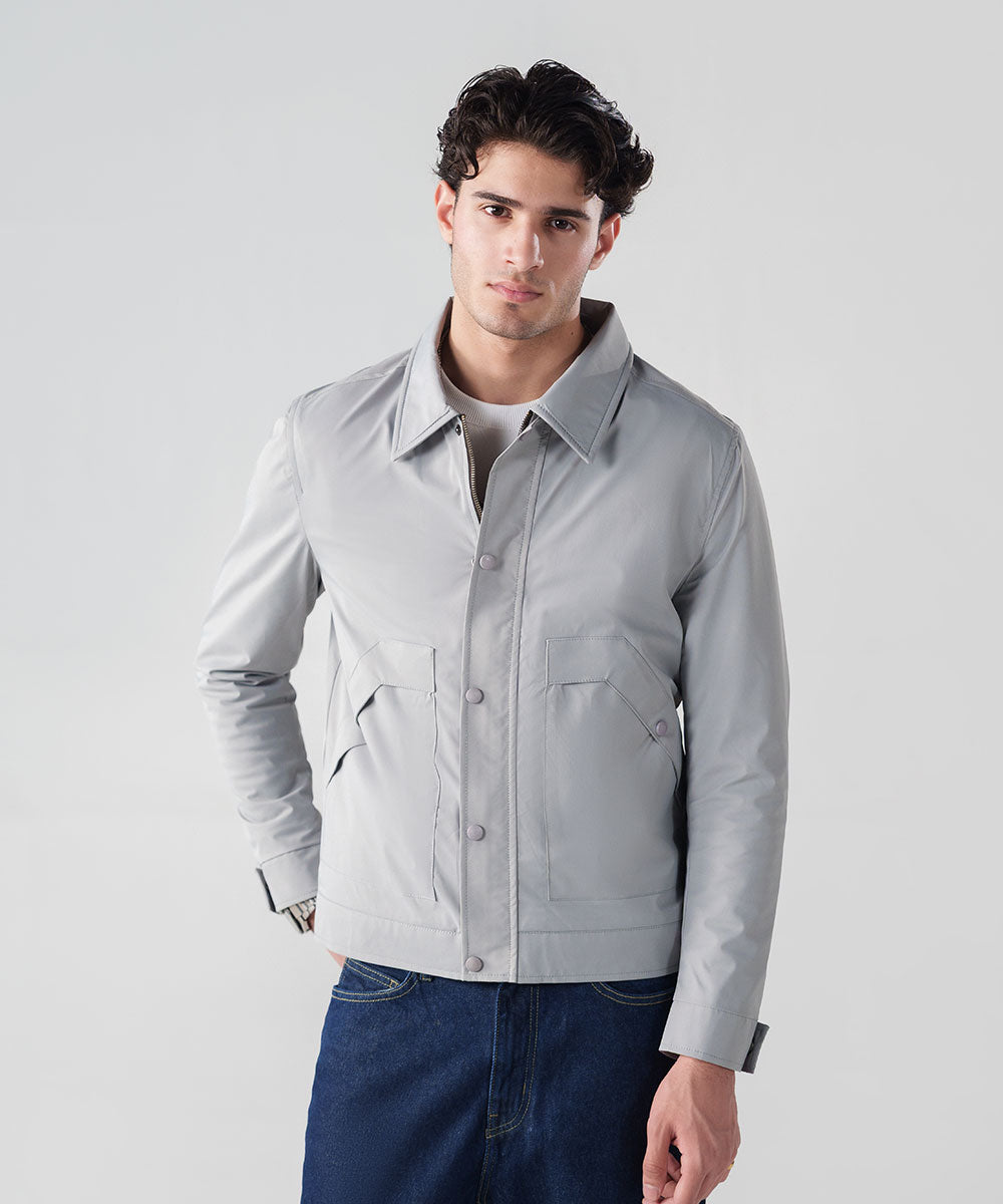 Collared Grey Jacket