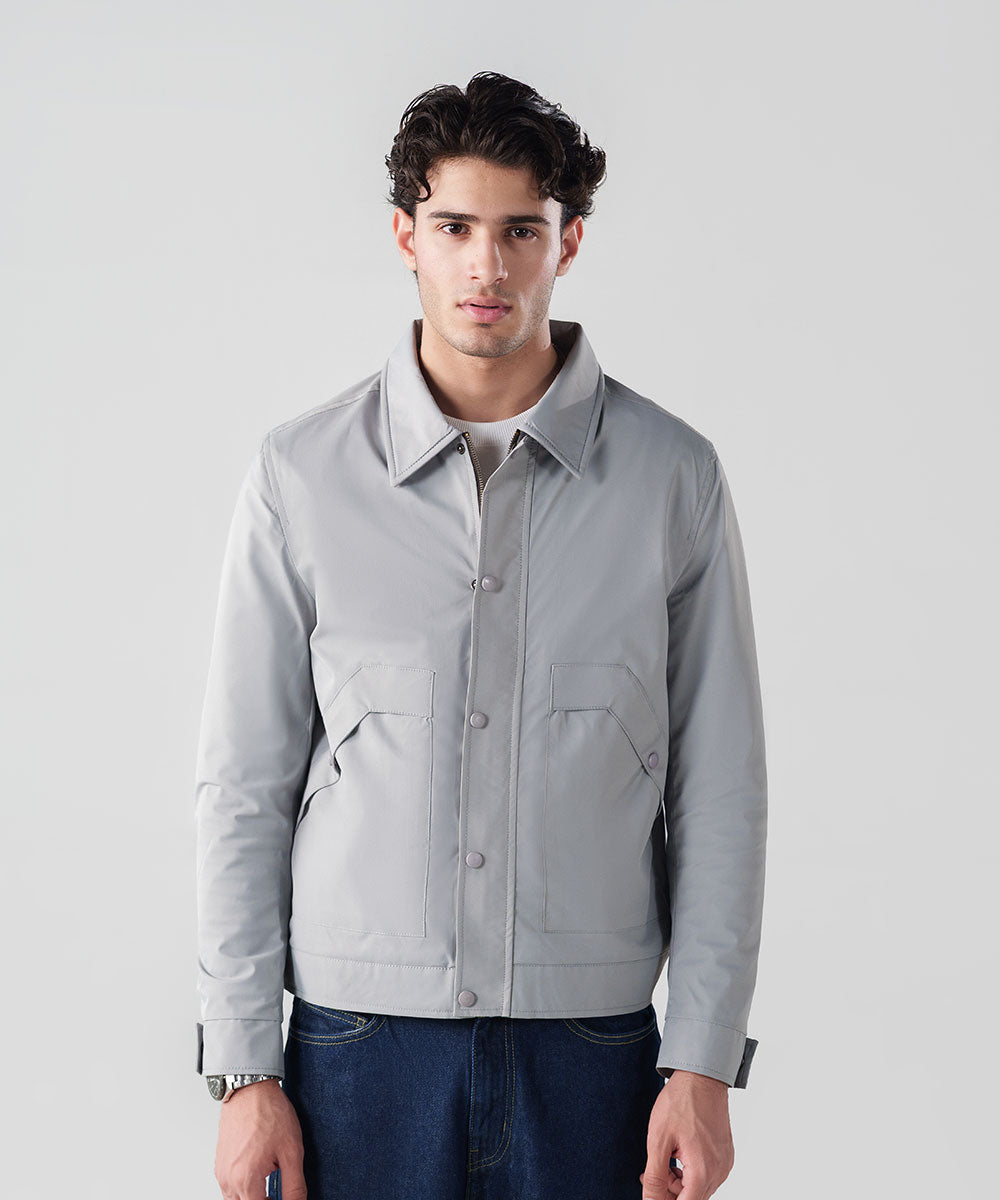 Collared Grey Jacket