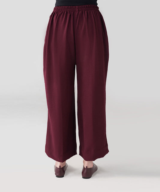 Burgundy Wide Pant
