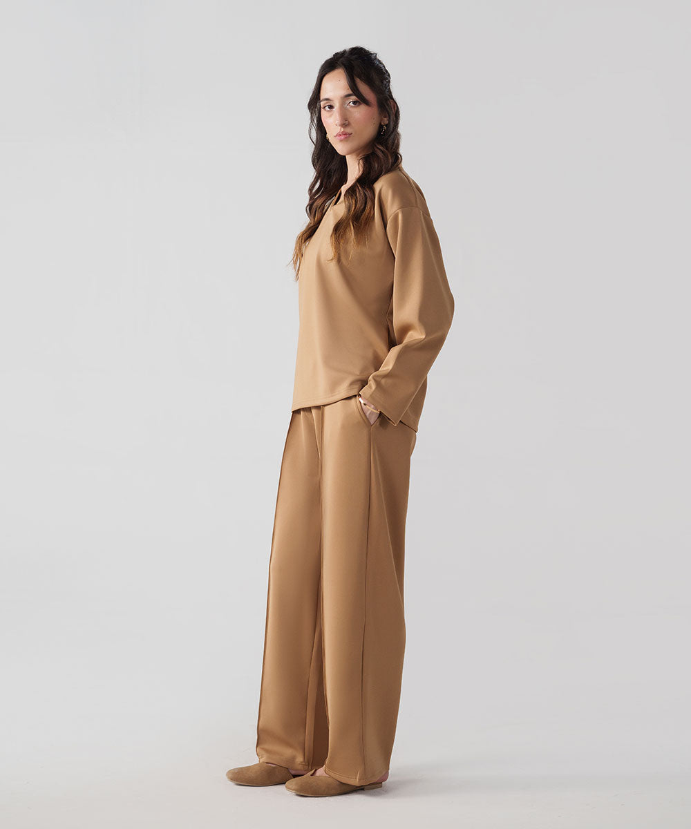 Tan Pullover Top