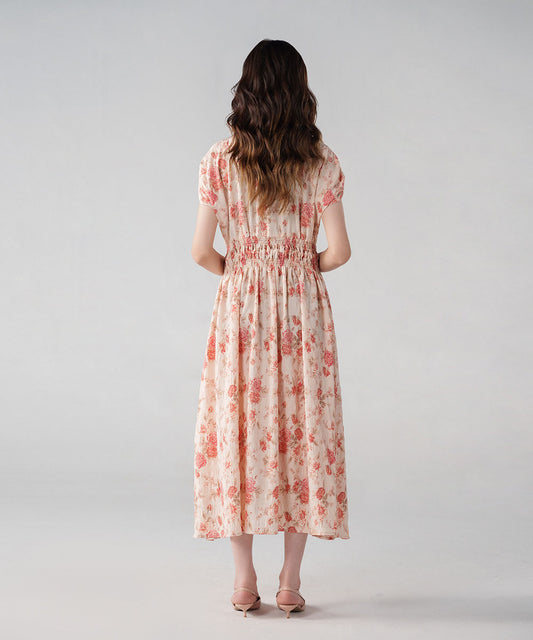 Smoked waist dress