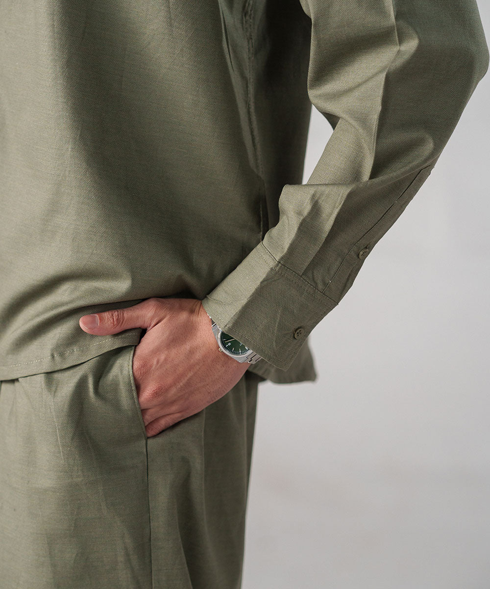 Sage Button Down Shirt