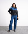 Two-Tone Denim Shacket - Halo Retail