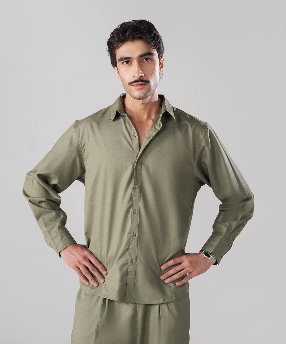 Sage Button Down Shirt
