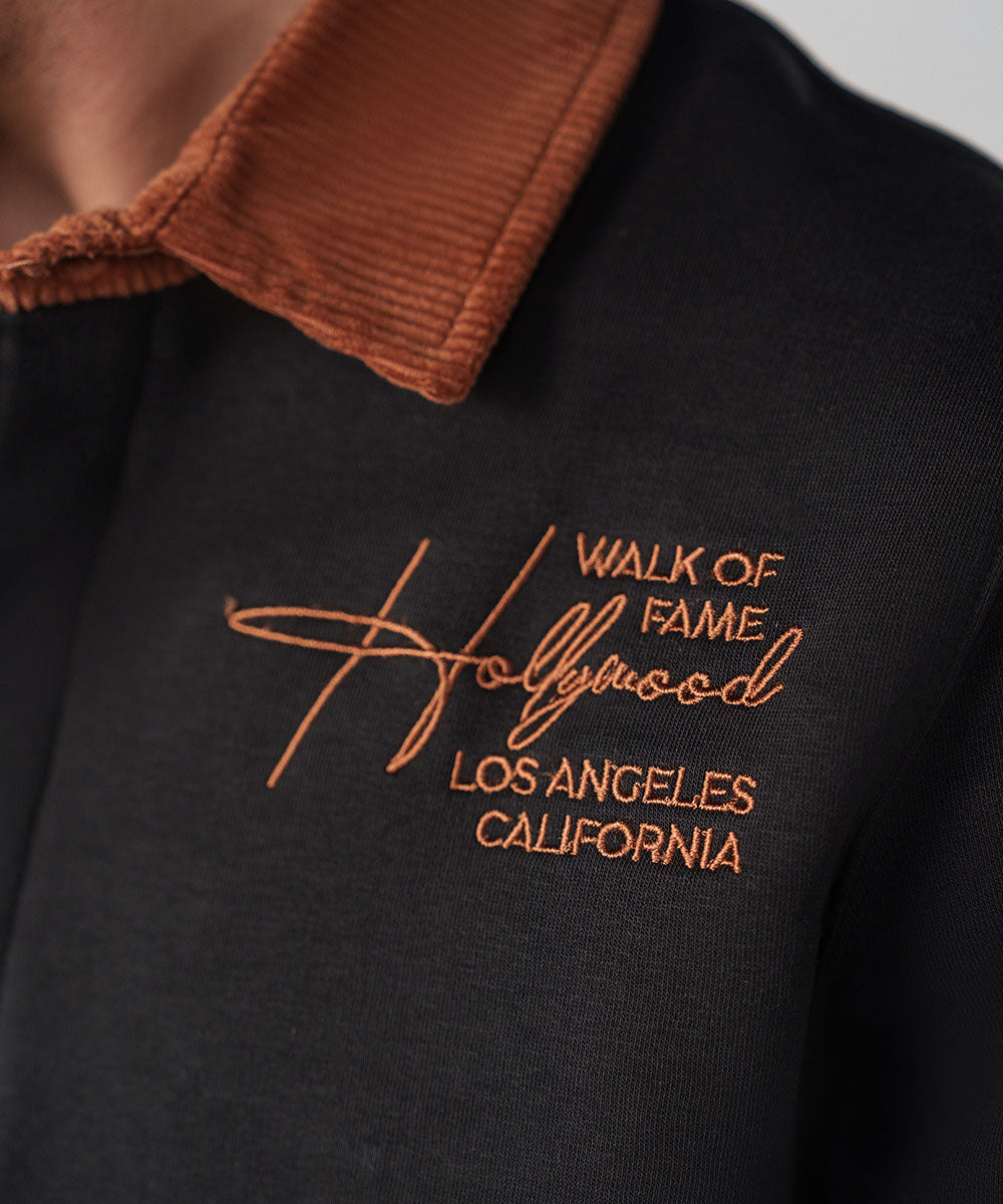 Corduroy Collar Pullover