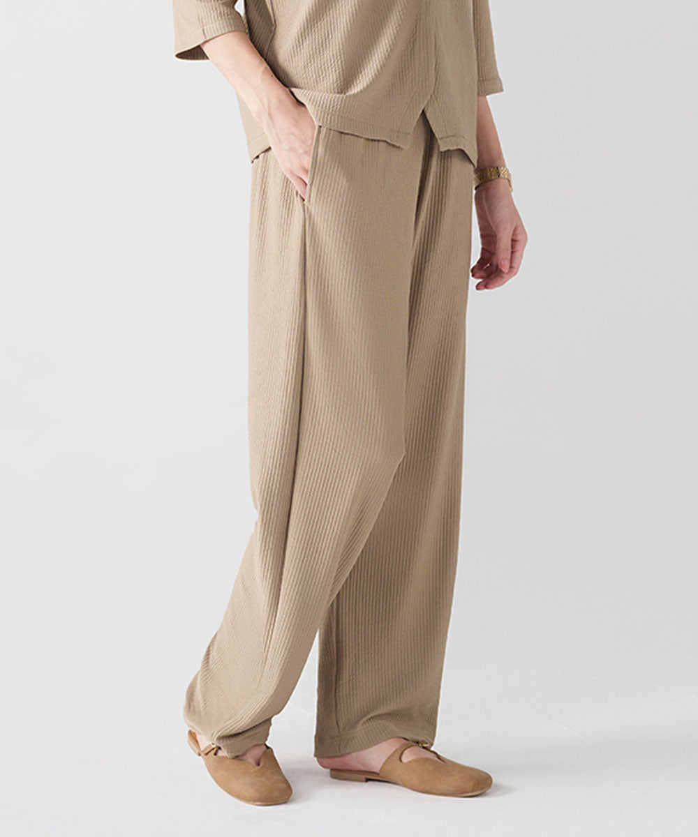 Beige Straight Pants