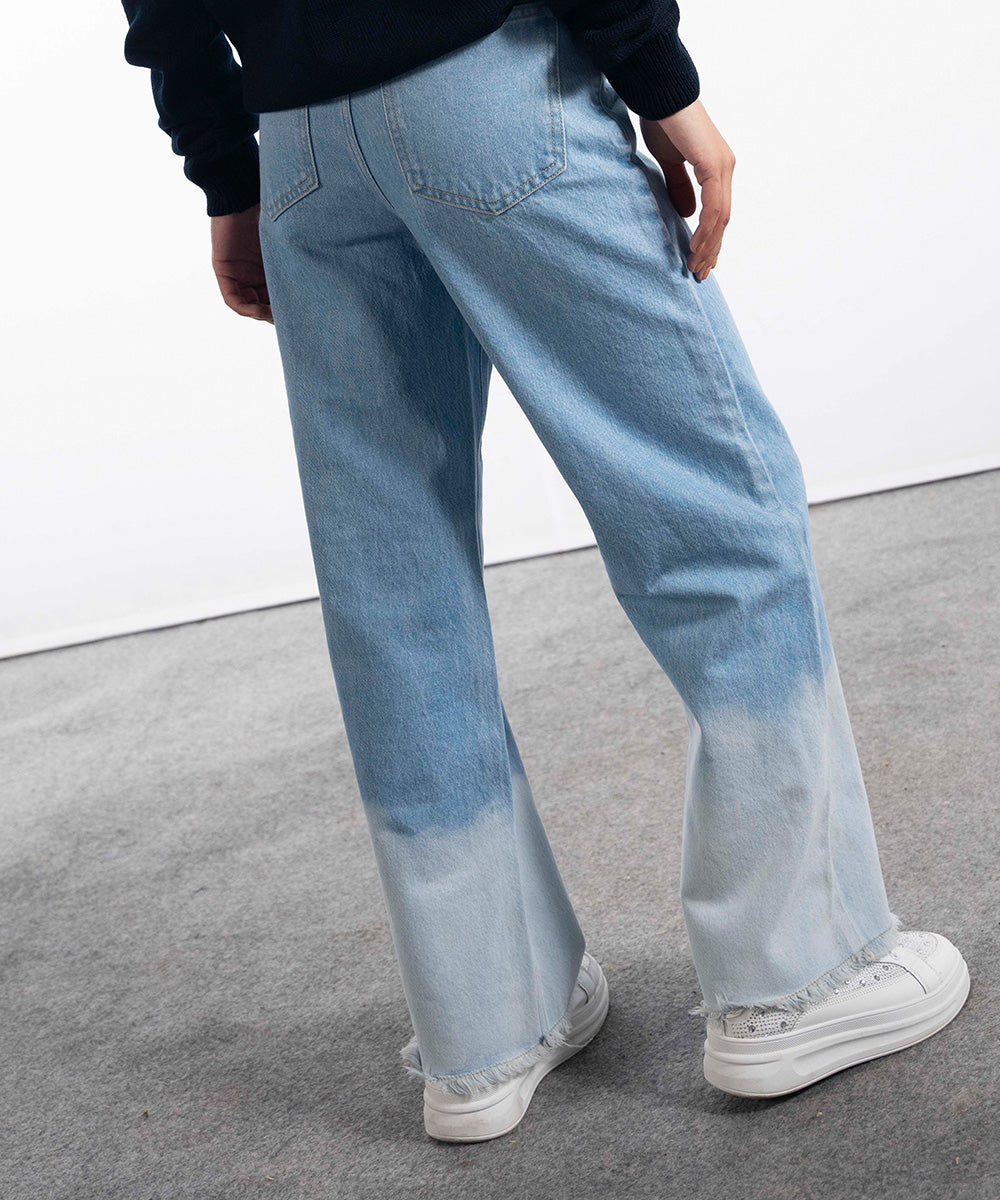 Acid Washed Denim Jeans - Halo Retail