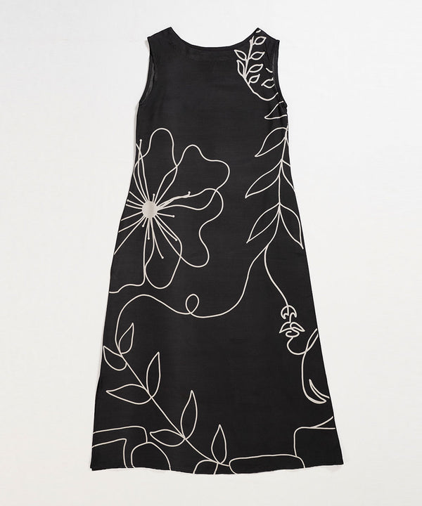 Line Art Slate Dress