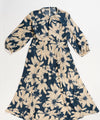 Ocean Ink Floral Dress