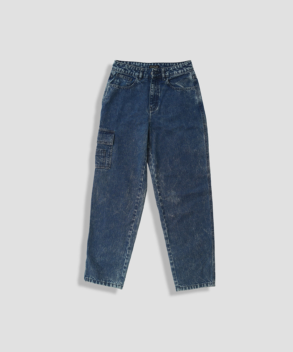 Side Pocket Denim Pants - Halo Retail