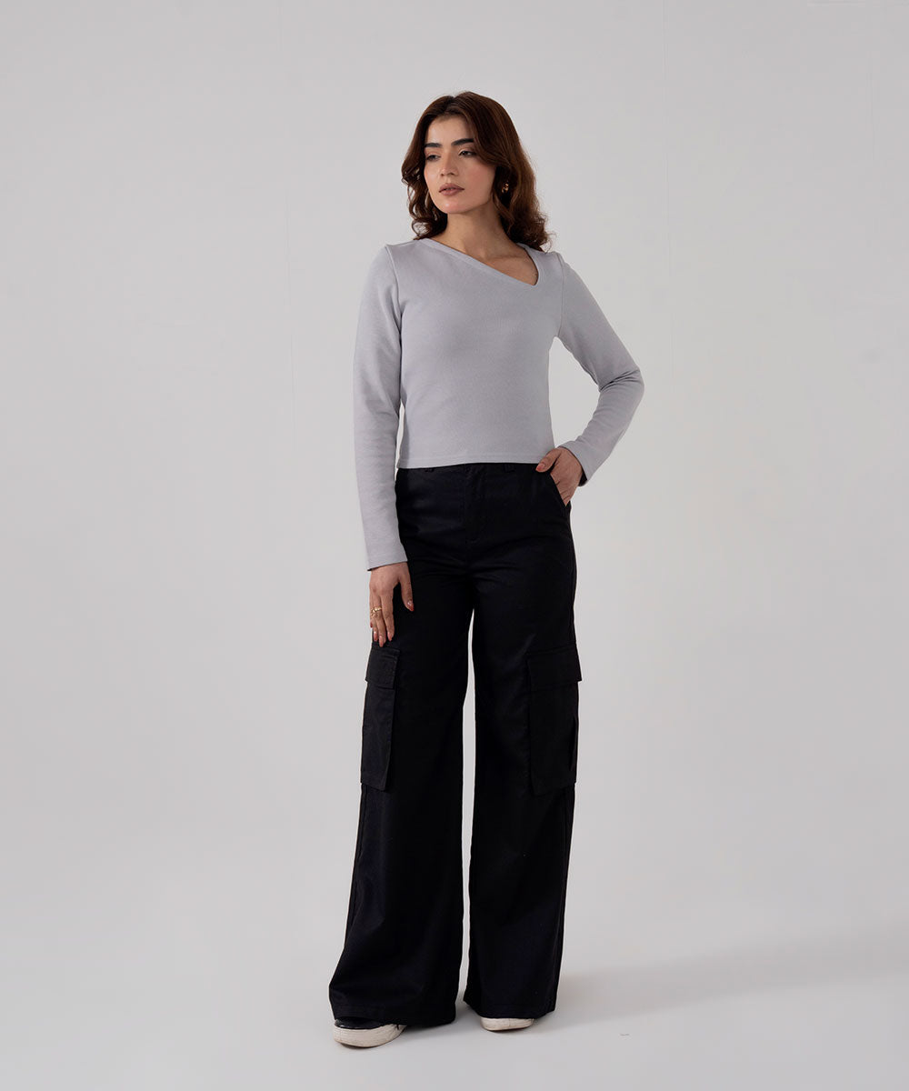 Slant Neck Top - Halo Retail