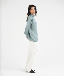 Silk top With Bow - Halo Retail