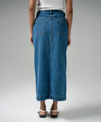 Downtown Button Skirt