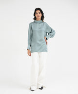 Silk top With Bow - Halo Retail