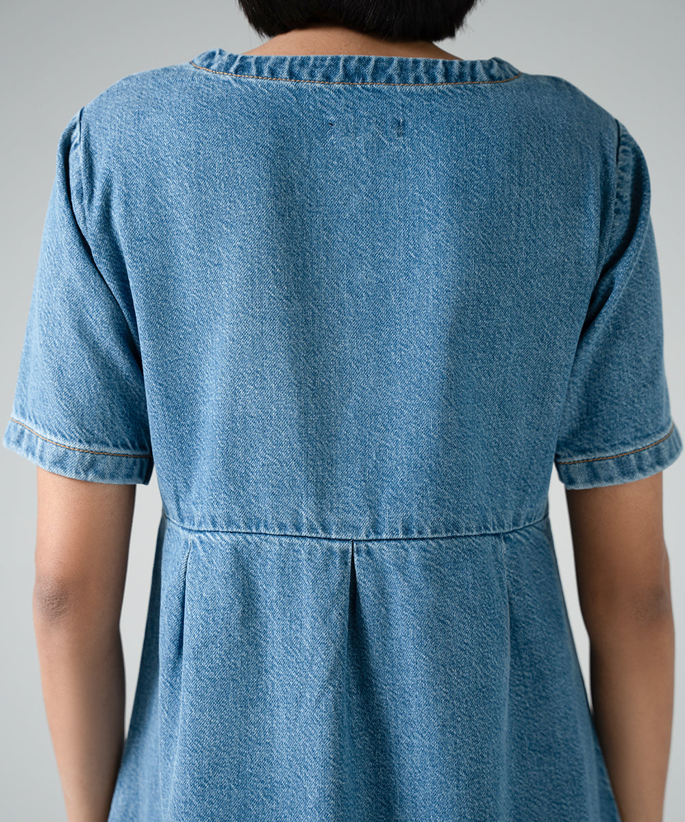 Low Tone Denim Dress