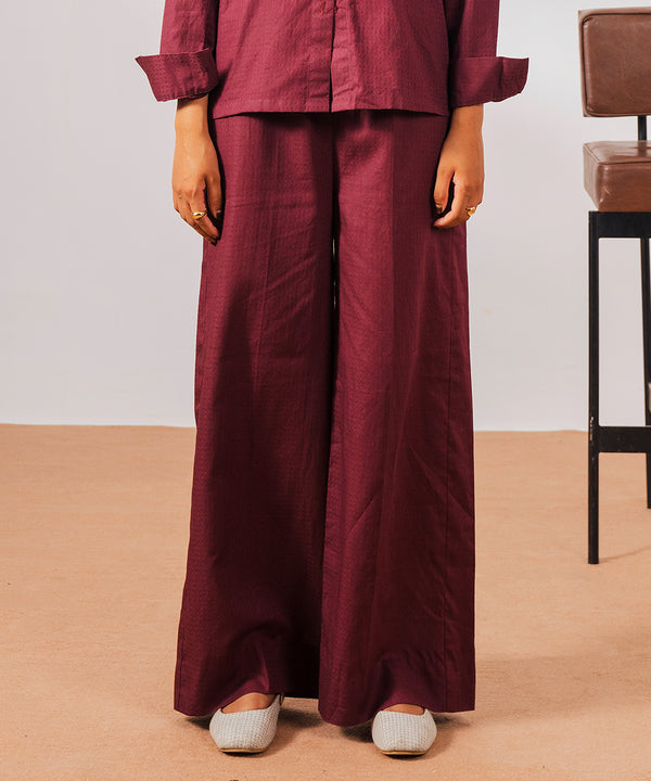 Textured Jacquard Pants