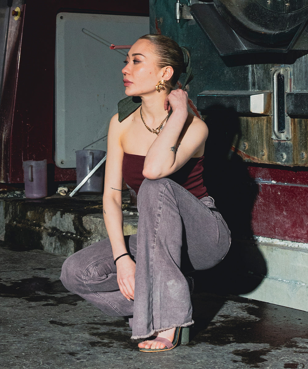 Boot-Cut High Waist Pants - Halo Retail