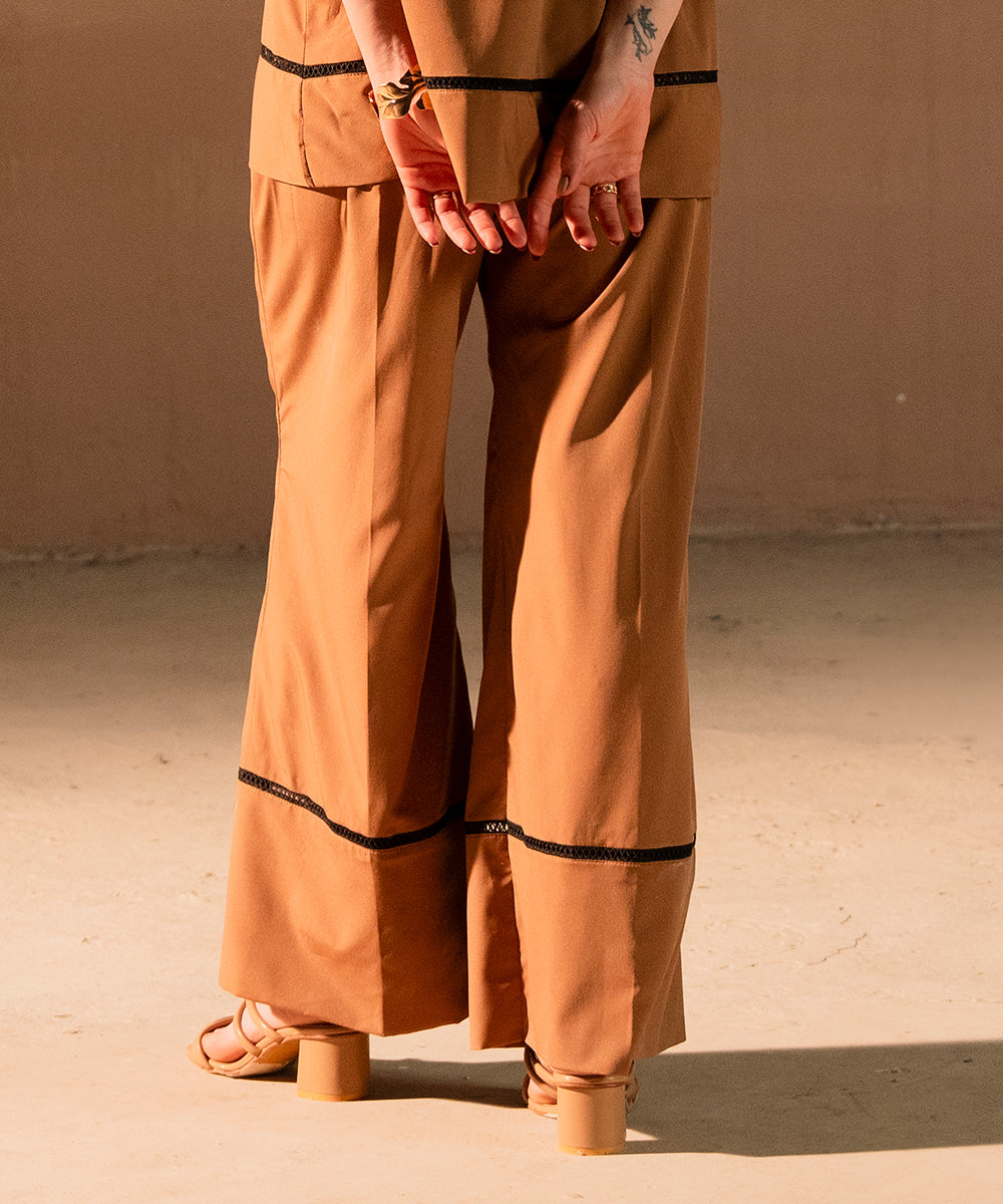 Mocha Crepe Bottoms - Halo Retail