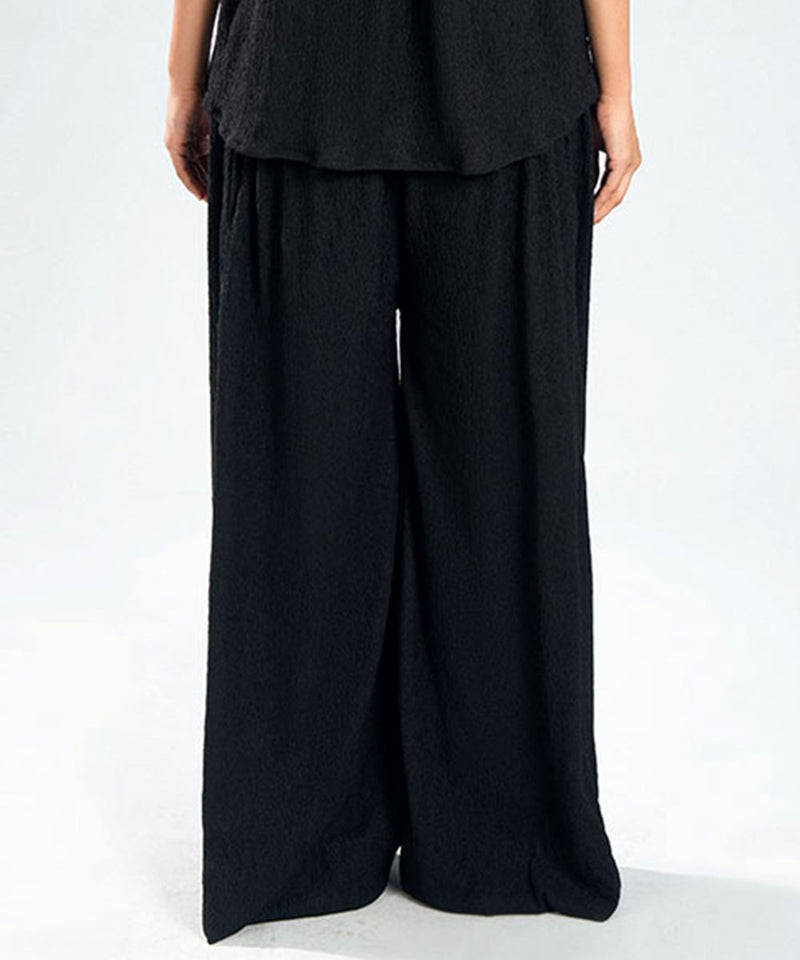 Crinkled Wide Pants