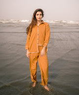 Caramel Striped Button Down shirt - Halo Retail