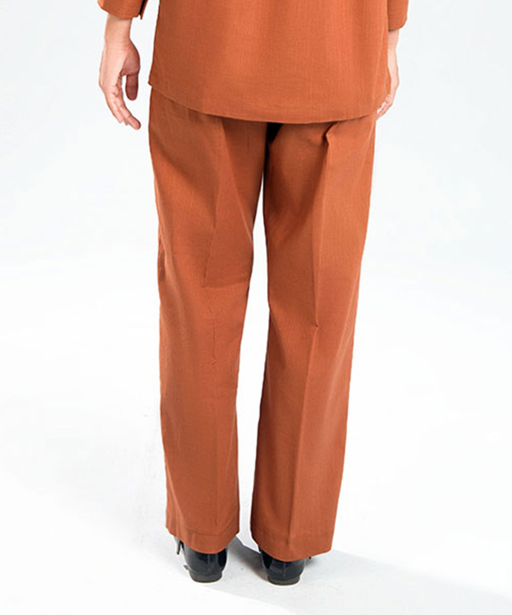 Rust Straight Leg Pants