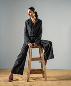 Monochrome Stripe Coat - Halo Retail