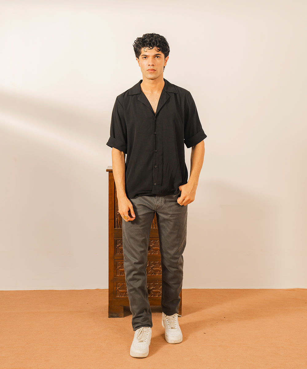 Grey Straight Fit Denim Pants - Halo Retail