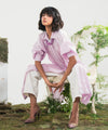 Stripped Lilac Raglan Dress - Halo Retail