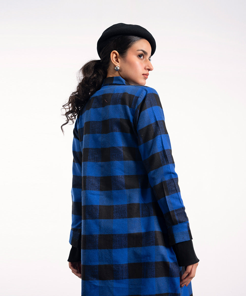 Flannel midi Dress