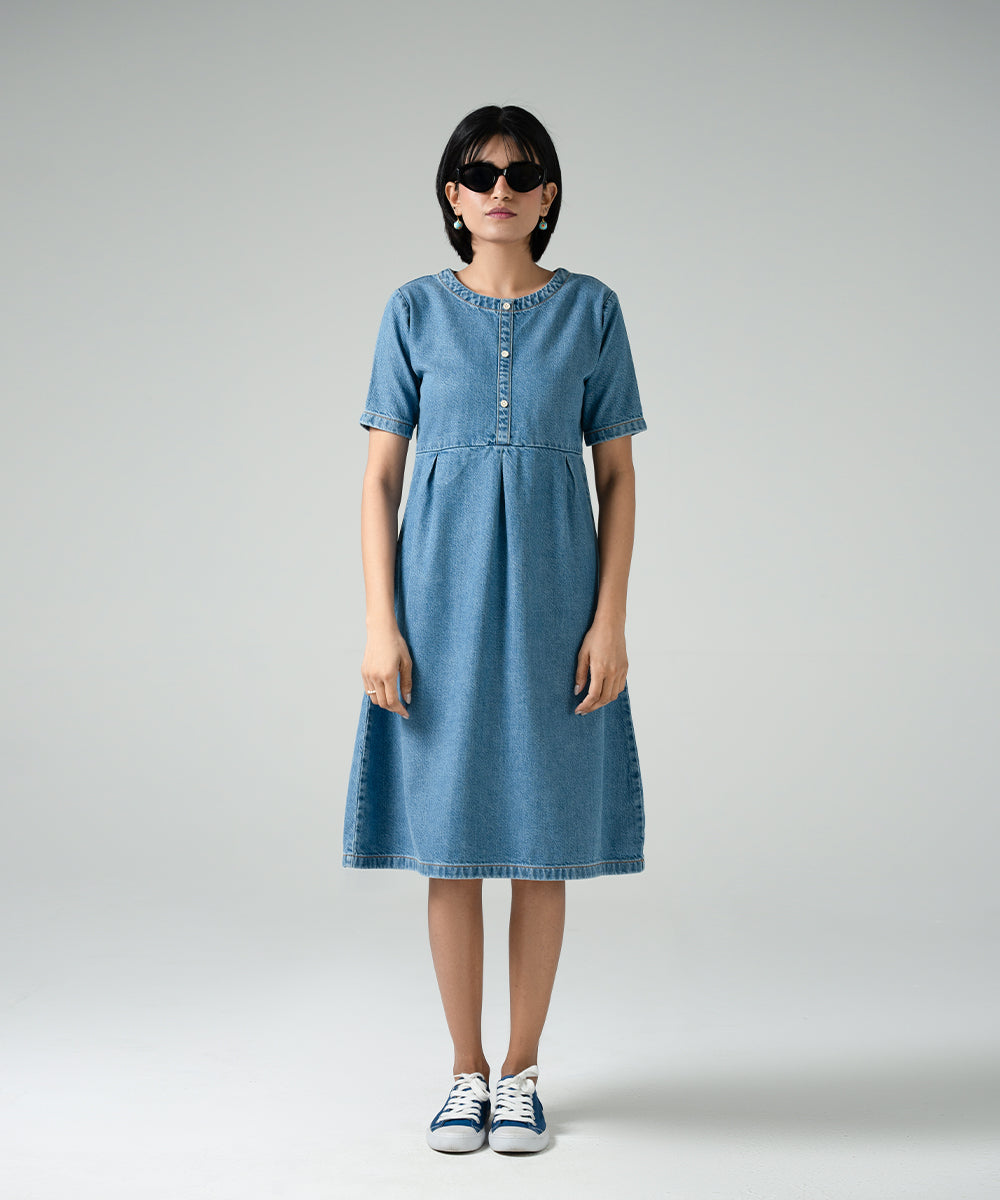 Low Tone Denim Dress