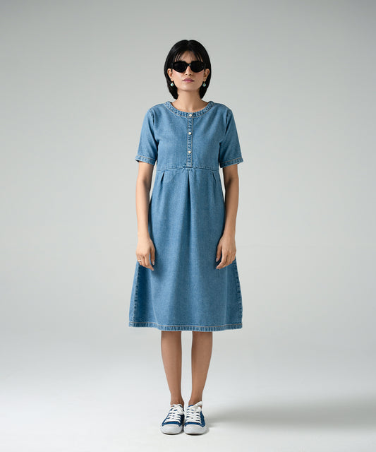 Low Tone Denim Dress