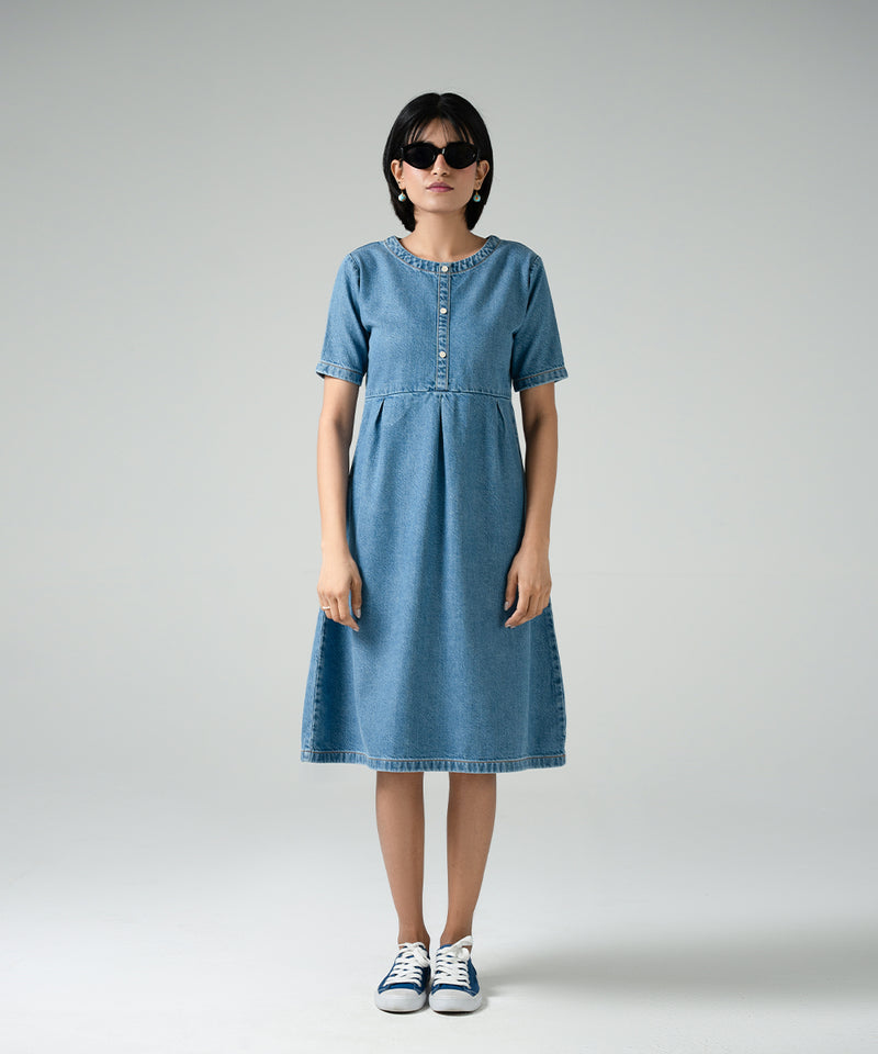 Low Tone Denim Dress
