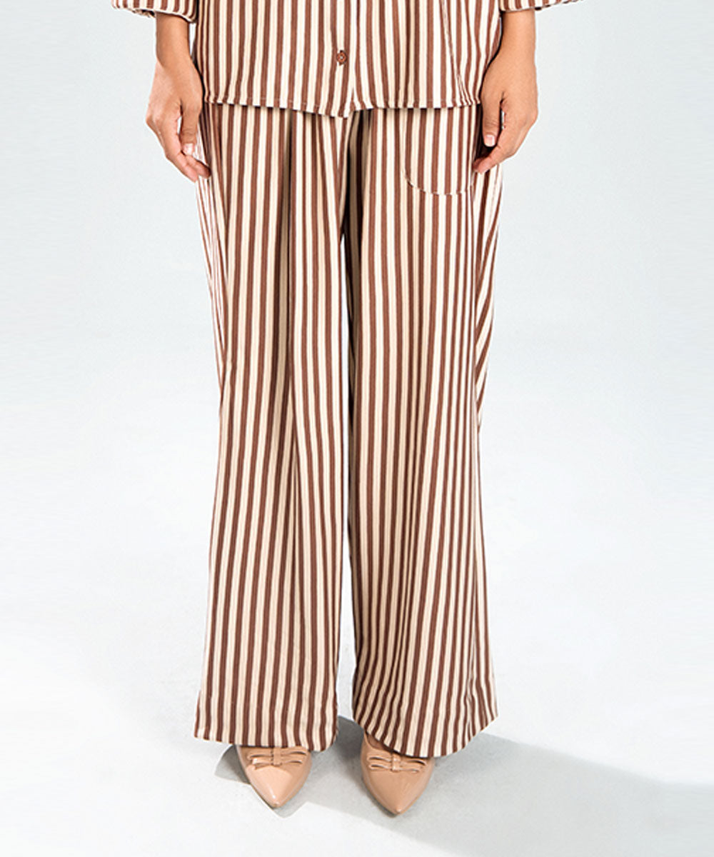 Wide Striped Pants