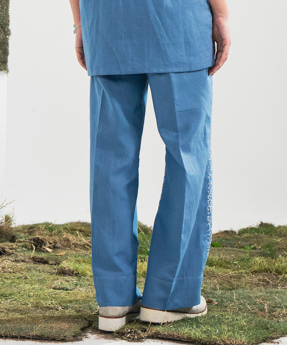 Dual-Tone Patchwork Pants - Halo Retail