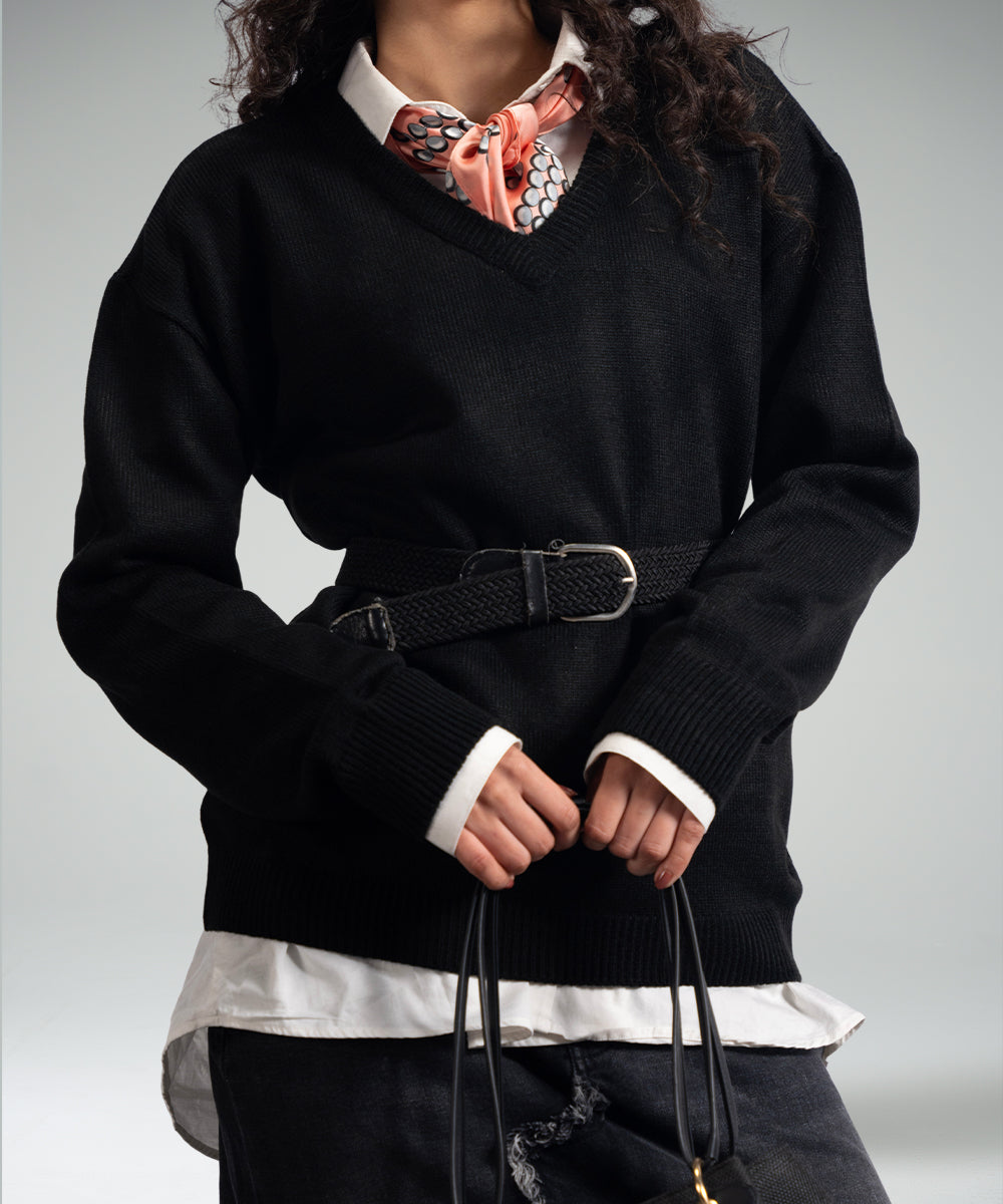 V-Neck Sweater - Halo Retail