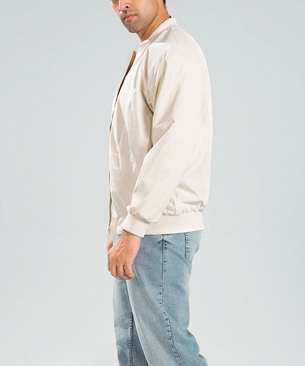Beige Zip Jacket