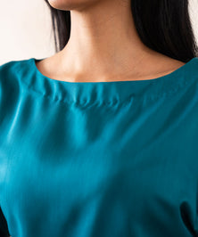 Cyan Tie Top - Halo Retail