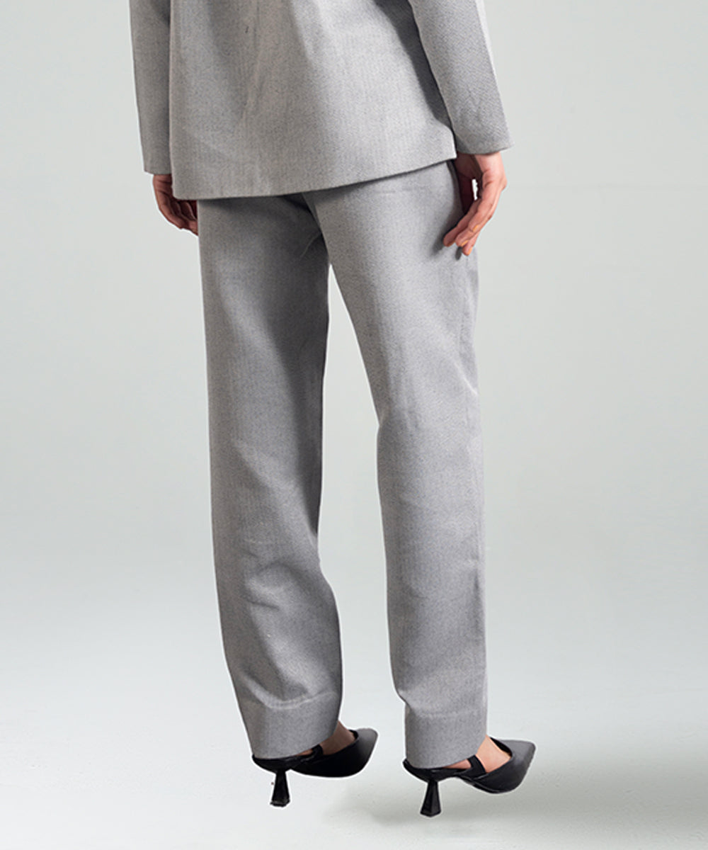 Straight Fit Wool Ankle Length Pants - Halo Retail