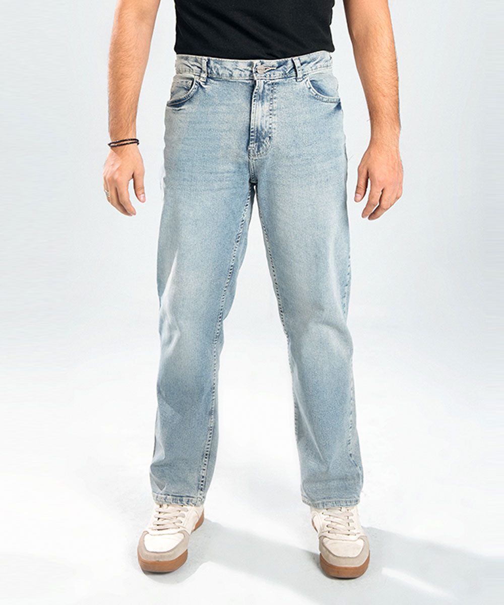 Light-Wash Blue Jeans