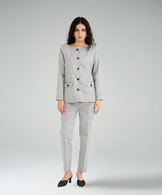 Woven Wool Blazer - Halo Retail
