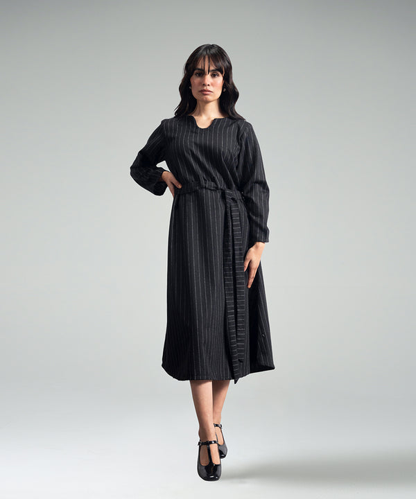 Gingham Dress with Belt