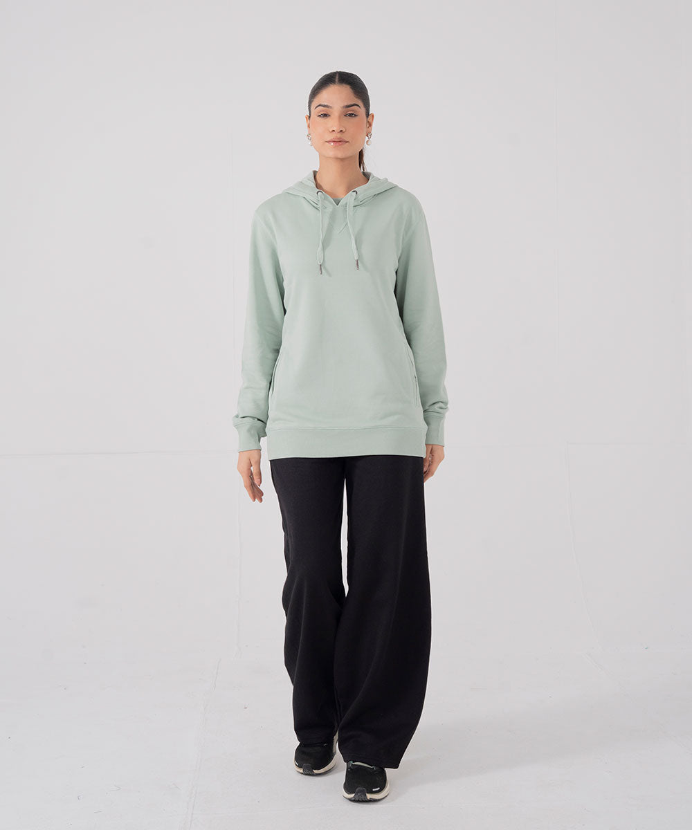 100% Organic Cotton Terry Hoodie (F) - Halo Retail